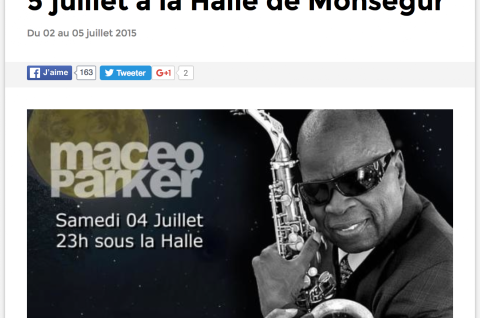 Photo de Tournée de Maceo Parker en Europe…